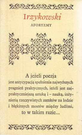 Irzykowski Karol - Aforyzmy.
