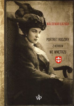 Łazuga Waldemar - Portret rodziny z herbem we wnętrzu.