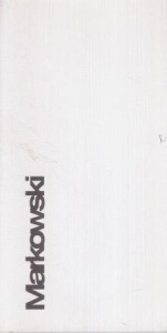 Markowski. Praca - 2000 - 2002.