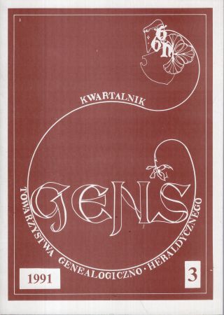 Gens. Kwartalnik Towarzystwa Genealogiczno - Heraldycznego. Rok 1991, 3.