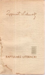 Lichniak Zygmunt - Raptularz literacki. 