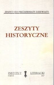 Zeszyty historyczne. Zeszyt sto pięćdziesiąty dziewiąty. /Biblioteka Kultury, tom 538./ 