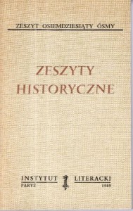 Zeszyty historyczne. Zeszyt osiemdziesiąty ósmy. /Biblioteka Kultury, tom 450/ 