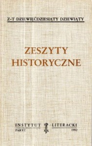 Zeszyty historyczne. Zeszyt dziewięćdziesiąty dziewiąty. /Biblioteka Kultury, tom 471/ 
