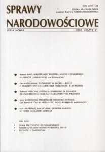 Sprawy narodowościowe. Seria nowa. R. 2002, z. 21.