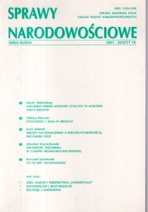 Sprawy narodowościowe. Seria nowa. Rok 2001, zeszyt 18. 