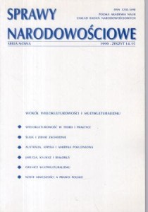 Sprawy narodowościowe. Seria nowa. Rok 1999, zeszyt 14-15. 