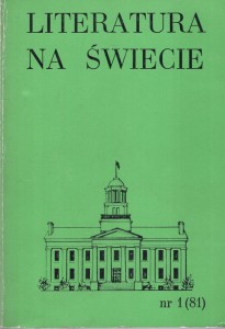 Literatura na świecie. Miesięcznik nr 1 (81). Styczeń 1978. 