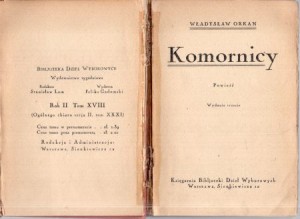 Orkan Władysław - Komornicy. Powieść. Wydanie trzecie.