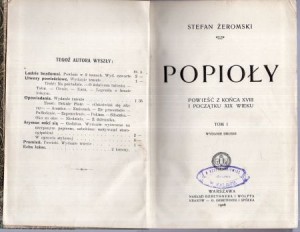 Żeromski Stefan - Popioły. Wydanie drugie. Tom I.