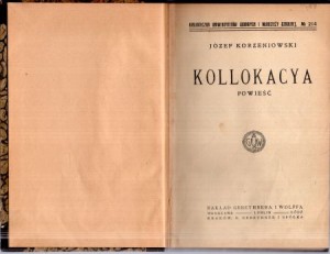 Korzeniowski Józef - Kollokacya. Powieść.