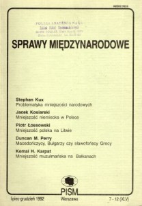 Sprawy Międzynarodowe. Lipiec-grudzień 7-12 (XLV).