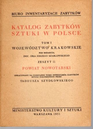 Katalog Zabytków Sztuki w Polsce. Tom I. Województwo krakowskie. Zeszyt 11. Powiat nowotarski.jpg