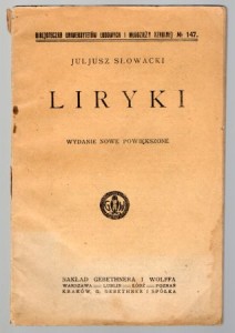 Słowacki Juljusz /Juliusz/ - Liryki.