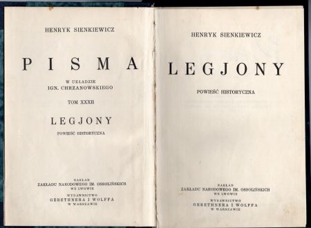 Sienkiewicz Henryk - Legjony. Powieść historyczna.jpg