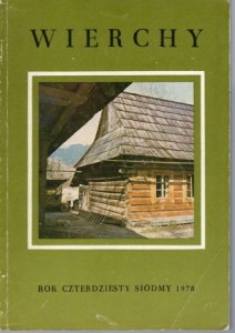 Wierchy. Rocznik poświęcony górom. Rok czterdziesty siódmy. 1978. 