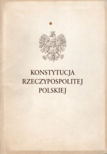 Konstytucja Rzeczypospolitej Polskiej.