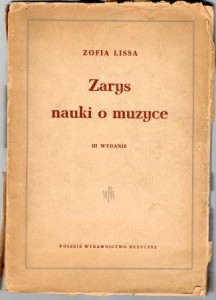 Lissa Zofia - Zarys nauki o muzyce.