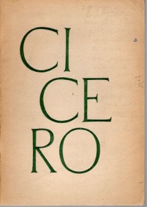 Cicero. (Cyceron). Klasa XI. Komentarz i słowniczek do wybranych tekstów opracowali Zofia Kwiecińska, Rudolf Niemiec,  Stanisław Skimina. 