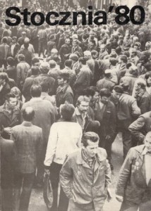 Stocznia'80. Fotografował Mirosław Stępniak. Graficzne opracowanie Jan Bokiewicz, Wojciech Freudenreich. /Album/.