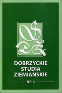 Dobrzyckie studia ziemiańskie. Nr 3.