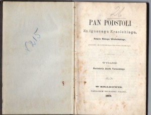Krasicki Ignacy - Pan Podstoli. 