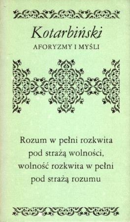 Kotarbiński Tadeusz - Aforyzmy i myśli.jpg