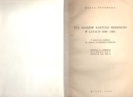 Popowska Marja - Rys dziejów Kartuzji Bereskiej w latach 1648-1831.jpg