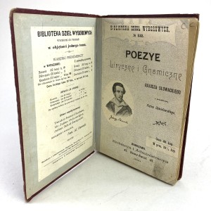 Słowacki Juliusz - Poezje liryczne i gnomiczne.