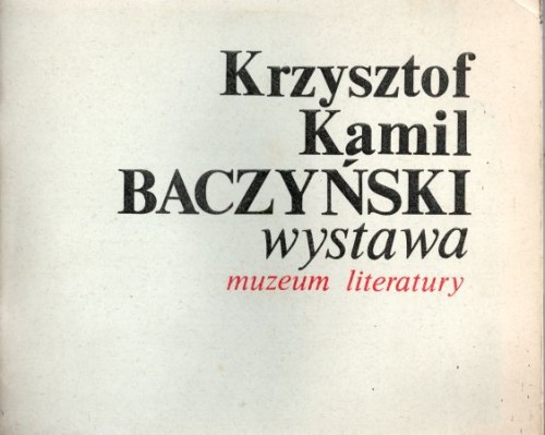 Krzysztof Kamil Baczyński. Wystawa. Muzeum Literatury.jpg