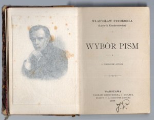 Syrokomla Władysław (Ludwik KOndratowicz) - Wybór pism. Z portretem autora. MINIATURKA 1900
