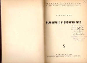 Rux Wiktor - Planowanie w budownictwie.