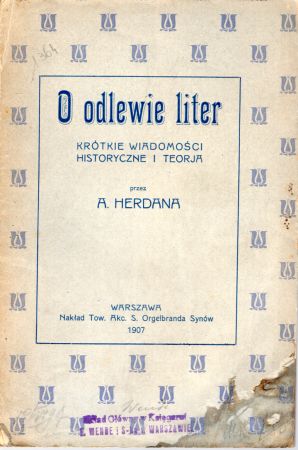 Herdan Adam - O odlewie liter. Krótkie wiadomości historyczne i teorja.jpg