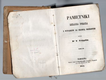Tripplin Teodor - Pamiętniki lekarza Polaka z wypadków za granicą doznanych.jpg