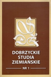 Dobrzyckie studia ziemiańskie. Nr 1.
