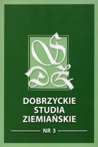 Dobrzyckie studia ziemiańskie. Nr 3.