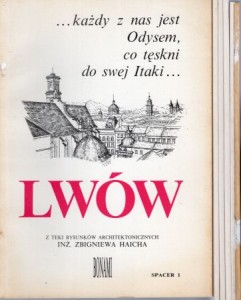 Lwów. Z teki rysunków architektonicznych inż. Zbigniewa Haicha. Spacer 1/6.