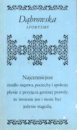 Dąbrowska Maria - Aforyzmy.jpg
