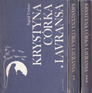 Undset Sigrid - Krystyna córka Lavransa. T.I/III. T. I. Wianek. T. II. Żona. T. III. Krzyż. Przełożyła Wanda Kragen.