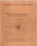 Uniwersytet Poznański. Skład Uniwersytetu w roku akademickim 1947/48. XXIII.