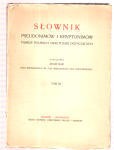 Bar Adam - Słownik pseudonimów i kryptonimów pisarzy polskich oraz Polski dotyczących. Tom III.