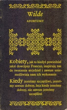 Wilde Oscar - Aforyzmy.