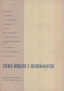Studia biblijne i archeologiczne.