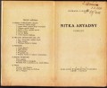 Ligocki Edward - Nitka Aryadny. Powieść.