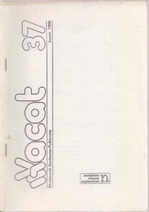 Vacat 37. Miesięcznik Społeczno-Polityczny. Styczeń 1986.