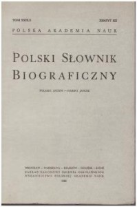 Polski Słownik Biograficzny. Pułaski Antoni - Rabski Janusz. Tom XXIX/3, zeszyt 122.